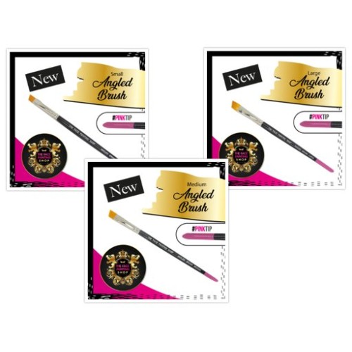 The Face Painting Shop Angled Brush Set (Angled Brush Set (Small, Med, Large))